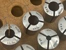 Excellent Hard-To-Find Hardinge USA Made 11 pc Set 2VB Collets 3/32" - 1/2" Range - Cardon Tools