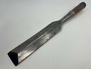 Massive Antique ( 1880s-1901 ) WARNOCK & CO. 2" x 16" Laminated Steel Heavy Framing Chisel - SHARP !