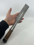 Massive Antique ( 1880s-1901 ) WARNOCK & CO. 2" x 16" Laminated Steel Heavy Framing Chisel - SHARP !