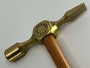 New Old Stock 2023 Lie Nielsen USA made Brass Cross Peen Hammer - Cardon Tools