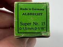 New Old Stock Albrecht Germany MICRO Precision Keyless  Drill Chuck. 0-1.5mm JT0 J0 Mount - Cardon Tools