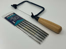 New Old Stock BRITISH Made Eclipse Piercing Saw with Beech Wood Handle + 30 Blades - Cardon Tools