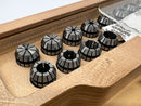 CAPORALI Italy ER-20 3/4" x 2-1/2" Collet Chuck Boxed Set includes 12 Collets 1-13mm Range - Cardon Tools