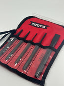 New Old Stock PROTO USA 5 pc Punch and Cold Chisel Set with Tool Roll - Discontinued - Cardon Tools