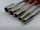RARE New Old Stock WIHA WEST- GERMANY 5pc METRIC Nut DRIVER Set c/w CHERRY Red Acetate Handles - Cardon Tools