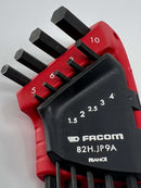 Facom Made in France 82H.JP9A Hex Key Set 9 Piece Metric 1.5mm to 10mm - Cardon Tools