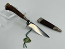 New Old Stock ( 1950s) REHWAPPEN Carl LINDER Solingen Germany Small Fixed Blade Knife with Sheath - Cardon Tools