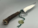 New Old Stock ( 1950s) REHWAPPEN Carl LINDER Solingen Germany Small Fixed Blade Knife with Sheath - Cardon Tools