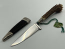 New Old Stock ( 1950s) REHWAPPEN Carl LINDER Solingen Germany Small Fixed Blade Knife with Sheath - Cardon Tools