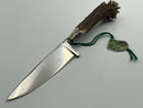 New Old Stock ( 1950s) REHWAPPEN Carl LINDER Solingen Germany Small Fixed Blade Knife with Sheath - Cardon Tools
