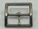 New Old Stock North & Judd USA made No. 899 1-3/4" Nickel Plated SOLID Brass Belt Buckle - Cardon Tools