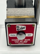 New Old Stock 1970s Eclipse UK made Heavy Duty Magnetic Test Indicator Base with Micro-Adjust - Cardon Tools