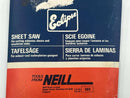 New Old Stock 1960s Eclipse Tools England SHEET SAW with 2 interchangeable Blades - Cardon Tools