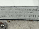 New Old Stock 1960s Eclipse Tools England SHEET SAW with 2 interchangeable Blades - Cardon Tools