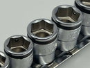 Koken made in Japan 1/4" Dr. 11 Pc SHORT NUT GRIP® Socket Set, 5-14MM - RS2450MS/11 - Cardon Tools
