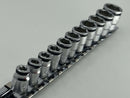 Koken made in Japan 1/4" Dr. 11 Pc SHORT NUT GRIP® Socket Set, 5-14MM - RS2450MS/11 - Cardon Tools