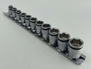 Koken made in Japan 1/4" Dr. 11 Pc SHORT NUT GRIP® Socket Set, 5-14MM - RS2450MS/11 - Cardon Tools