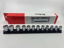 Koken made in Japan Z-series 3/8" Dr. 12 pc ULTRA SHALLOW  Socket Set 7-19 MM 6 Point  RS3400MZ/12 - Cardon Tools