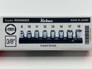 Koken made in Japan Z-series 3/8" Dr. 8 pc ULTRA SHALLOW  Socket Set 8-19 MM 6 Point  RS3400MZ/8 - Cardon Tools