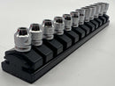 Koken made in Japan Z-series 1/4" Dr. 12 pc ULTRA SHALLOW  Socket Set 4-14 MM 6 Point  RS2400MZ/12 - Cardon Tools