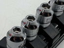 Koken made in Japan Z-series 1/4" Dr. 12 pc ULTRA SHALLOW  Socket Set 4-14 MM 6 Point  RS2400MZ/12 - Cardon Tools