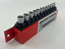 Koken made in Japan Z-series 1/4" Dr. 12 pc ULTRA SHALLOW  Socket Set 4-14 MM 6 Point  RS2400MZ/12 - Cardon Tools