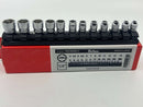 Koken made in Japan Z-series 1/4" Dr. 12 pc ULTRA SHALLOW  Socket Set 4-14 MM 6 Point  RS2400MZ/12 - Cardon Tools