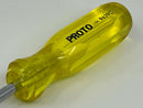 Beautiful New Old Stock PROTO USA Made Narrow Extra Long Slotted Screwdriver ( 1/4" x 15-1/2") - Discontinued J9639C - Cardon Tools