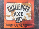 New VERY Old Stock CHALLENGER AXE Burgess Tool Co OTTAWA Canada Trade AXE Head - Cardon Tools