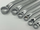 New Old Stock 6pc Williams / SUPERRENCH USA made Double Box End  Metric Wrench Set 7/16" - 1"  Range - Cardon Tools