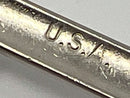 New Old Stock North & Judd USA made Sam Browne 2-1/4" Nickel Plated SOLID Brass Belt Buckle