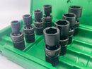 New Old Stock SK S-K USA made 8 pc 1/2" Drive UNIVERSAL Impact Socket Set 1-2" - 15/16" Range No. 34301