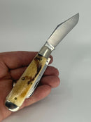 New Old Stock 2019  Great Eastern Cutlery - Tidioute Cutlery PA USA Hand Crafted Folding Knife - Natural Oily Creek Bone Handle