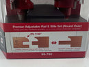 Freud 99-760 Premier Adjustable Rail and Stile Router Bit Set (Round Over ), 1/2-Inch Shank Made in ITALY 