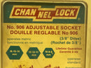 New Old Stock Channellock USA made No. 906 3/8" Drive Adjustable Socket 5/16-5/8"  8-16mm Range