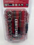 New Old Stock (2020) Craftsman 26pc Metric/Imperial 1/4" 72 Tooth Gimbal Palm Ratchet Boxed Set