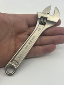  New Old Stock USA Made SK Tools 6" Adjustable Wrench 