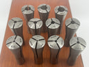 Excellent Hard-To-Find Hardinge USA Made 11 pc Set 2VB Collets 3/32" - 1/2" Range 