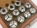 Excellent Hard-To-Find Hardinge USA Made 11 pc Set 2VB Collets 3/32" - 1/2" Range 