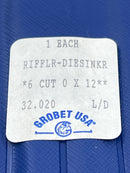 New Old Stock GROBET USA 6″ Diesinkers’ Riffler 12pc Set, CUT 0,  No. 32.020 Discontinued - Made in ITALY