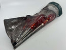 RARE New Old Stock WIHA WEST- GERMANY 5pc SLOT & PHILLIPS Screwdriver Set c/w CHERRY Red Acetate Handles 