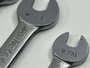 Excellent 5pc Gray Canada BA and BSW Double Open End Wrench Set 2BA - 3/16 BSW  to  7/16 BSW - 1/2 BSW Range