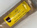 Package with a yellow label on a white background