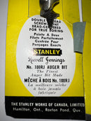 Stanley screw bit packaging with yellow and black design