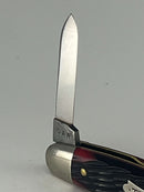 New Old Stock 2020  Great Eastern Cutlery - Tidioute Cutlery PA USA Hand Crafted Folding Knife - Blood Red Jigged Bone - 2 Blades