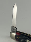 New Old Stock 2020  Great Eastern Cutlery - Tidioute Cutlery PA USA Hand Crafted Folding Knife - Blood Red Jigged Bone - 2 Blades