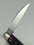 New Old Stock 2020  Great Eastern Cutlery - Tidioute Cutlery PA USA Hand Crafted Folding Knife - Blood Red Jigged Bone - 2 Blades