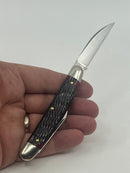 New Old Stock 2020  Great Eastern Cutlery - Tidioute Cutlery PA USA Hand Crafted Folding Knife - Blood Red Jigged Bone - 2 Blades