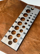 DFM Toolworks A@ Dowel Plate Metric 16 Hole