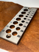 DFM Toolworks Dowel Plate Metric 16 Hole